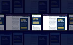 Screenshot of call-to-action proposal showing mobile and desktop layouts.